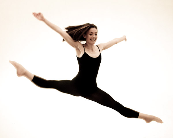 Dancer leaping