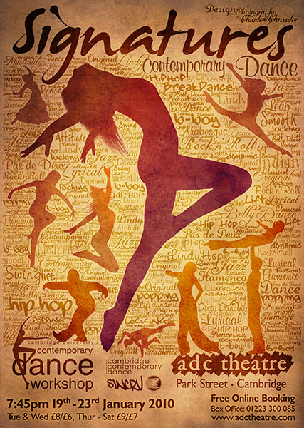 Signatures Cambridge Dance Show Poster 2010